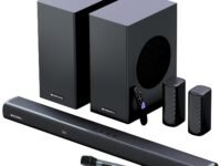 ZEBRONICS Juke BAR 9850 5.2.4 CH Soundbar, 725 Watts, Dolby Atmos, HDMI eARC, Optical, Dual Wireless (Subwoofer + Satellites), Wireless UHF Microphone, RGB LED, Powerful Bass