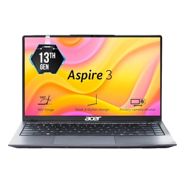acer Aspire 3, Intel Core i3-1305U Processor, 16 GB, 512 GB, Full HD IPS, 14.0"/35.56 cm, Windows 11 Home, Steel Gray, 1.45 kg, A324-53, Thin and Light Laptop