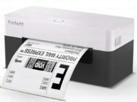 helett® H30C USB Direct Thermal 4×6 Shipping Label Printer(Barcode) Adjustable Label Size|203DPI Resolution|152mm/s Printing Speed Compatible with Windows,Mac,Linux Chrome OS|White(1Year Warranty)