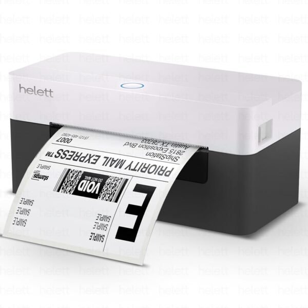 helett® H30C USB Direct Thermal 4×6 Shipping Label Printer(Barcode) Adjustable Label Size|203DPI Resolution|152mm/s Printing Speed Compatible with Windows,Mac,Linux Chrome OS|White(1Year Warranty)