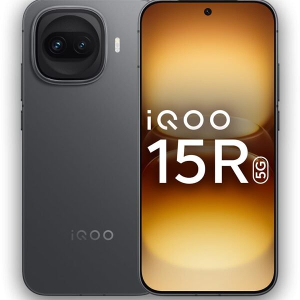 iQOO 15R (Dark Knight, 8GB RAM, 256GB Storage) | Snapdragon® 8 Gen 5 Processor | India’s Slimmest Smartphone in 7600mAh Battery* | Segment's Most Stable 144FPS Gaming