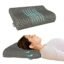CareFoam Memory Foam Cervical Neck Pillow | 2 Years Warranty | Pain Relief Sleep, Improves Posture Spinal Alignment, Neck Pain Relief | Medium 21 x 13 x 4 Inch | Black acquard Cover | Pack of 1