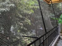 EasyShoppingBazaar Bird Net/Pigeon Net/Anti Bird Net UV Stabilized HDPE (with Clips & Tying Ropes) White 15Ply - 5 x 40 Ft