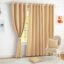 Story@Home 100% True Blackout Window Curtains 5 Feet Long Set of 1 | Plain Design | Room Darkening Curtain | Thermal Insulated Curtains for Living Room, Bedroom | (116 x 152 cm, Tan)