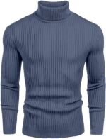 NORTHWIND Men's High Turtle Neck Cotton T-Shirt