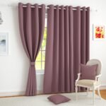 Story@Home 100% True Blackout Window Curtains 5 Feet Long Set of 1 | Solid Design | Room Darkening Curtain | Thermal Insulated Curtains for Living Room | (118 x 152 cm, Burgundy)
