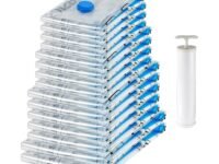 amazon basics Vacuum Compression Storage Bags with Hand Pump - 15-Pack (2 X-Jumbo, 5 Jumbo, 4 Large, 4 Medium)
