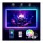 2-Meter 5050 Smart LED Strip Light USB WiFi Music Sync, RGB Color Changing, Compatible with 65-Inch TVs, Bluetooth Remote Control, Gaming Room Decor Lighting Kit(Remote + Bluetooth) Plastic
