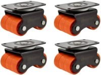 4pcs Revolving Caster Wheel 360KG Load Capacity | Roller Sixer Castor Wheels Size: 30mm | 360 Degrees Rotating Heavy Duty for Trolley, Furniture, Table, Sofa, Bed Etc - Pack of 4pcs