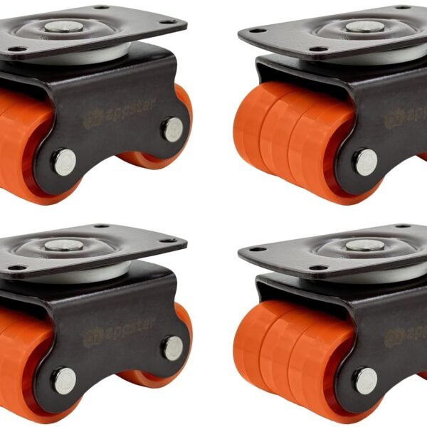 4pcs Revolving Caster Wheel 360KG Load Capacity | Roller Sixer Castor Wheels Size: 30mm | 360 Degrees Rotating Heavy Duty for Trolley, Furniture, Table, Sofa, Bed Etc - Pack of 4pcs