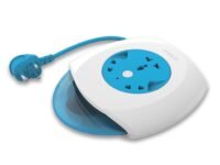 ANCHOR By Panasonic 6A Flexi Cord 3 Pin 4 Mtr Universal Socket With Indicator (Blue & White), Round, 240 Volts