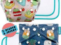Advanso Leakage Proof cloth diapers for babies, high absorbent 2 reusable diaper 4 insert pad combo pack washable cloth diaper free size 5-18kg adjustable pocket cover P65