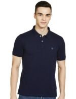 Allen Solly Men’s Polo T‑Shirt | Comfortable Rich Cotton Blend, Band Collar, Regular Fit | Stylish & Premium All Day Wear