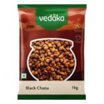 Amazon Brand - Vedaka Popular Unpolished Black Chana | 1 kg Pack |Naturally Rich Source of Protein |Naturally Cholesterol free