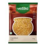 Amazon Brand - Vedaka Popular Unpolished Toor Dal | 1 Kg Pack | Naturally Rich Source Of Protein | Naturally Cholesterol-Free