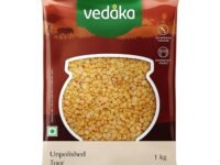 Amazon Brand - Vedaka Popular Unpolished Toor Dal | 1 Kg Pack | Naturally Rich Source Of Protein | Naturally Cholesterol-Free