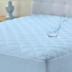 Ayka 100% Waterproof Cotton Quilted Mattress Protector King Size Breathable Hypoallergenic Noiseless Ultra Soft Fitted Bed Protector 72x72 inch Mattress/Bed Cover (King 72x72 inch | 6x6 ft, Blue)