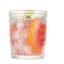 BINZO Drinking Glasses, Set of 6, 300 ml, Premium Beautiful Glassware for Water, Juice, Beer, Cold Drinks, Rock Glass, Ribbed Floral Design Tumblers MultiUse (Romantic, Small, Set of 6, 300 ml)