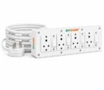 BITCORP 6A Extension Board 4 Socket 4 Switch, 1500W, 4M 0.75mm ISI Certified Wire