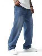 Ben Martin Men Jeans || Baggy Fit Jean's for Man || Loose Fit High Rise Denim || Stretchable Casual Wear Jean,s || Dance Rap Rapping Style Pant for Men || Denim Cotton Jeans (1)