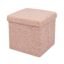 Black Gold The Finer Touch Jute Feel Z27 Storage Ottoman for Living Room - Space Saving Box Storage Stool - Fancy Ottoman 30CM (Orange)