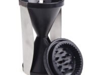 Black Olive Multipurpose Slicer Cutter-Dual Stainless Steel Cutting Blades Spiral Slicer for Zucchini Spaghetti Noodles- Veg. Salad Maker Slicer for Kitchen (Vegetable Spiral Slicer)