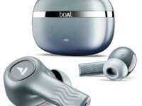 Boat Nirvana Ion ANC, Active Noise Cancellation(~32dB), 120Hrs Battery, App Support, Crystal Bionic Sound, 4Mics ENx, v5.3 Bluetooth Earbuds, TWS Ear Buds Wireless Earphones with mic (Blazing Comet)