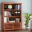 Book Shelf Wooden | Bookshelf for Home Library | Book Shelves Open Bookcase Books Rack | Display Unit Book Stand for Office & Home (Honey Finish)