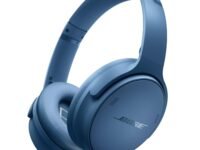 Bose QuietComfort Bluetooth Headphones, Wireless Headphones, Over Ear Noise Cancelling Headphones with Mic, Up to 24 Hours of Battery Life, Blue Dusk - Limited Edition Color