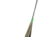 Broom Phool Jhadu with Natural Shillong Long Grass 21 inch Handle Stick, Cleaning, Dust Removal & Easy Floor Sweeping