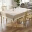 CASA-NEST Rectangular Anti-Slip PVC Solid Plain White Lace (40x60 inch) 4 Seater Centre Table Cover with Exclusive Backing material-Lavender-printed0001 (40X60, Lavender)