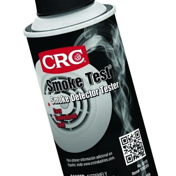 CRC Smoke Test Brand Liquid Smoke Detector Tester, 2.5 oz Aerosol Can, Clear