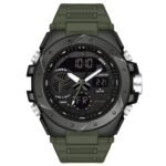 Carlington Analog-Digital Sports Watch Chronograph, Dual Time,Alarm, Stopwatch, Calendar, Water-Resistant, Shock-Resistant, Back Light Display. The Perfect Watch for Men-CT9140 Series