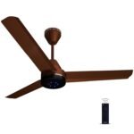 Colorbot Stella BLDC Ceiling Fans 1200mm | BEE 5 Star Rated 370 RPM | Savings up to 65% | Remote Control (Boost, Timer, LED, Reverse Mode) | 4 Years Warranty (Cocoa Brown)