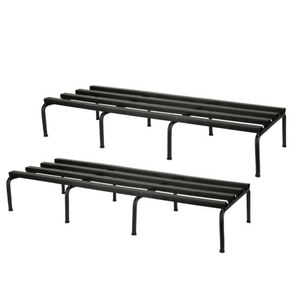 DECOWORLD || Metal Planter Stand || Plant Stand for Pots|| Outdoor Plant Stand || Black (Set of 2)