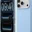 DIZORO Compatible with (iPhone 17 Pro Case)(2025), Liquid Silicone 3 Layers Full Covered Soft Gel Rubber Phone Case,Shockproof Protective Cover with Anti-Scratch Microfiber Lining-Ice Blue