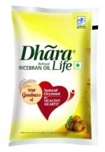 Dhara Life Refined Rice Bran Oil, 750gm/840gm/1ltr stocks (Weight May Very)
