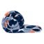 Divine Casa Microfiber All-Weather 120 GSM Reversible Single Bed Size Quilt Comforter Blanket - (140 x 230 CM, True Blue and Orange, Geometric)