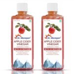 Dr. Morepen Apple Cider Vinegar With 2X Mother - 1000Ml, Raw, Unfiltered & 100% Unpasteurized, Naturally Fermented Blend Of Freshly Brewed Himalayan Apple, Double Mother Content Formula