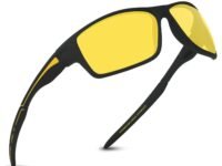 EFERMONE® Night Driving Glasses: Polarized Anti-Glare Driving Glasses for Car and Bike | Wraparound Design (EFER-SP, 2025)