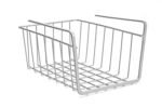 EITHEO Under Shelf Storage Basket - Maximize Kitchen Space with Powder Coated Under Cabinet Storage Organizer | 16 Inch Size White (Pack of 1)