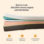 Emma Original Ortho Mattress | Europe's Most Awarded Mattress (Now in India) | Orthopedic Mattress |Memory Foam| 15 Year Warranty (King, 75x72x8 Inches)