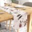 Encasa XO Dining Table Runner for 4 Seater - Polyester Twill Fabric - Foil Digital Print - Size 28x150 cm - Decorative Cloth for Centre and Coffee Table - Washable - 1 Pc - F1 Neutral