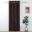 FRESH FROM LOOM Grommet Room Darkening Curtains For Door 12 Feet Long|Big Window Curtain Premium Polyester Punch Parda|Latest Modern Parde For Living Room Bedroom|Home Office Screens(Coffee,1Pc Only)