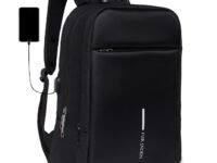 FUR JADEN Anti Theft Number Lock Backpack Bag with 15.6 Inch Laptop Compartment, USB Charging Port & Organizer Pocket for Men Women Boys Girls