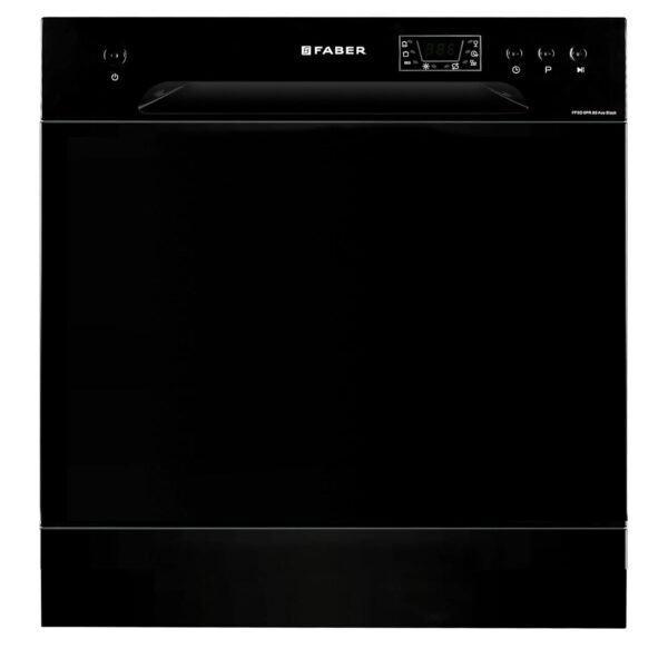 Faber 8 Place Dishwasher | 6 Wash Programs |Adjustable Upper Rack & Cutlery Tray | 8L Water/Cycle | Suitable for Oil & Masala Stains | 2Yr Warranty & 5Yr On Cavity | FFSD 6PR 8S Ace