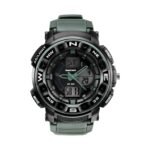 Fastrack Quartz Analog Digital Black Dial Green Plastic Strap Unisex Watch - NT38076PP02W