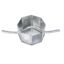 Forus Metal Fan Box Round Wall-Mounted Ceiling Fan Box, 18 Gauge GI Sheet Metal, Rustproof Heavy-Duty Flush Mount Electrical Junction Box, Durable Galvanized Iron, Modular Design, 18 Gauge Thickness