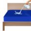 GADDA CO 100% Waterproof Premium Mattress Protector for Double Bed King Size 78x72 Inches / 6.5x6 ft| Cotton Feel Mattresses Cover |360° Elastic Fitted | Fits Upto 10 Inch | Bed Cover | Royal Blue