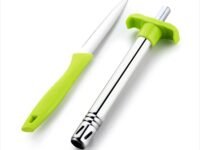 Ganesh Stainless Steel Kitchen Gas Lighter with Free Kitchen Knife for Kitchen Use Restaurants Metal Gas Stove Lighter Regular Size Easy Grip